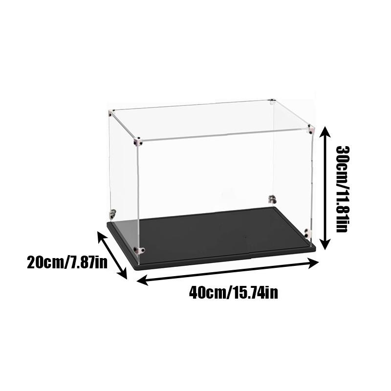 

Акриловая витрина для коллекционных предметов Сборная прозрачная акриловая витрина для домашнего хранения 40*20*30cm