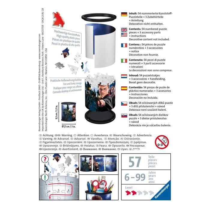 Puzzle 3D Pot à crayons Harry Potter - Ravensburger - Sans colle - 54 pièces - Dès 6 ans