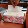 Decorative Pink Rose Tissue Box