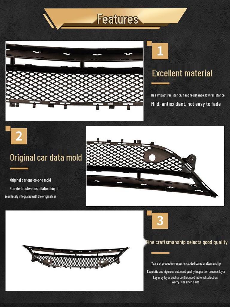 Front Lower Grille Vent Mesh for Mercedes-Benz E-Class W213 E180/200L/300L/320L