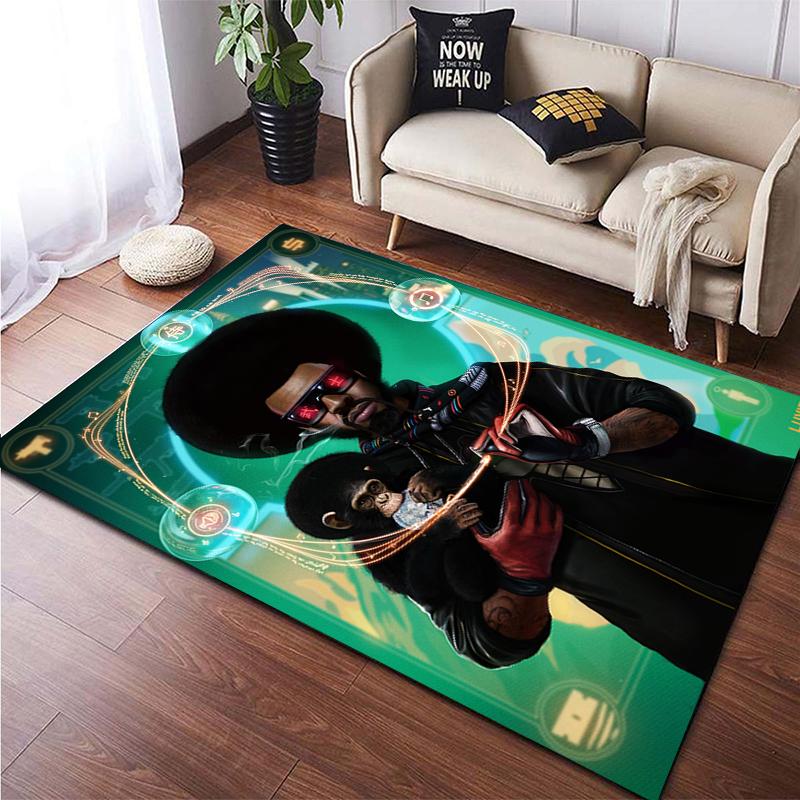 Hip-hop HD Printed  Area Large Rug ,Carpet for Living Room Bedroom Sofa Decoration, Non-slip Floor Mats Dropshipping Alfombras