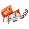 Double Fans Motor Cooling Radiator Twin Fans Motor Heat Sink 40?42mm for 18 RC CarOrange