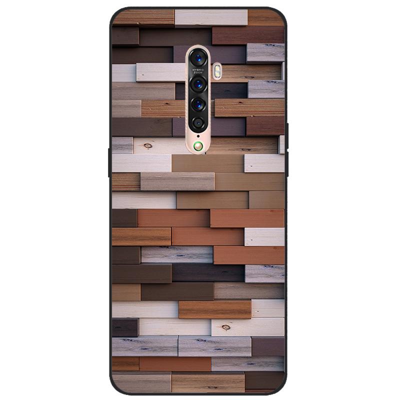 Für OPPO Reno 2 Hülle Weiches TPU-Silikon Cartoon Rückseite Handyhüllen TPU Schwarzer Stoßfänger für Hülle PCKM70, PCKT00, PCKM00, CPH1907