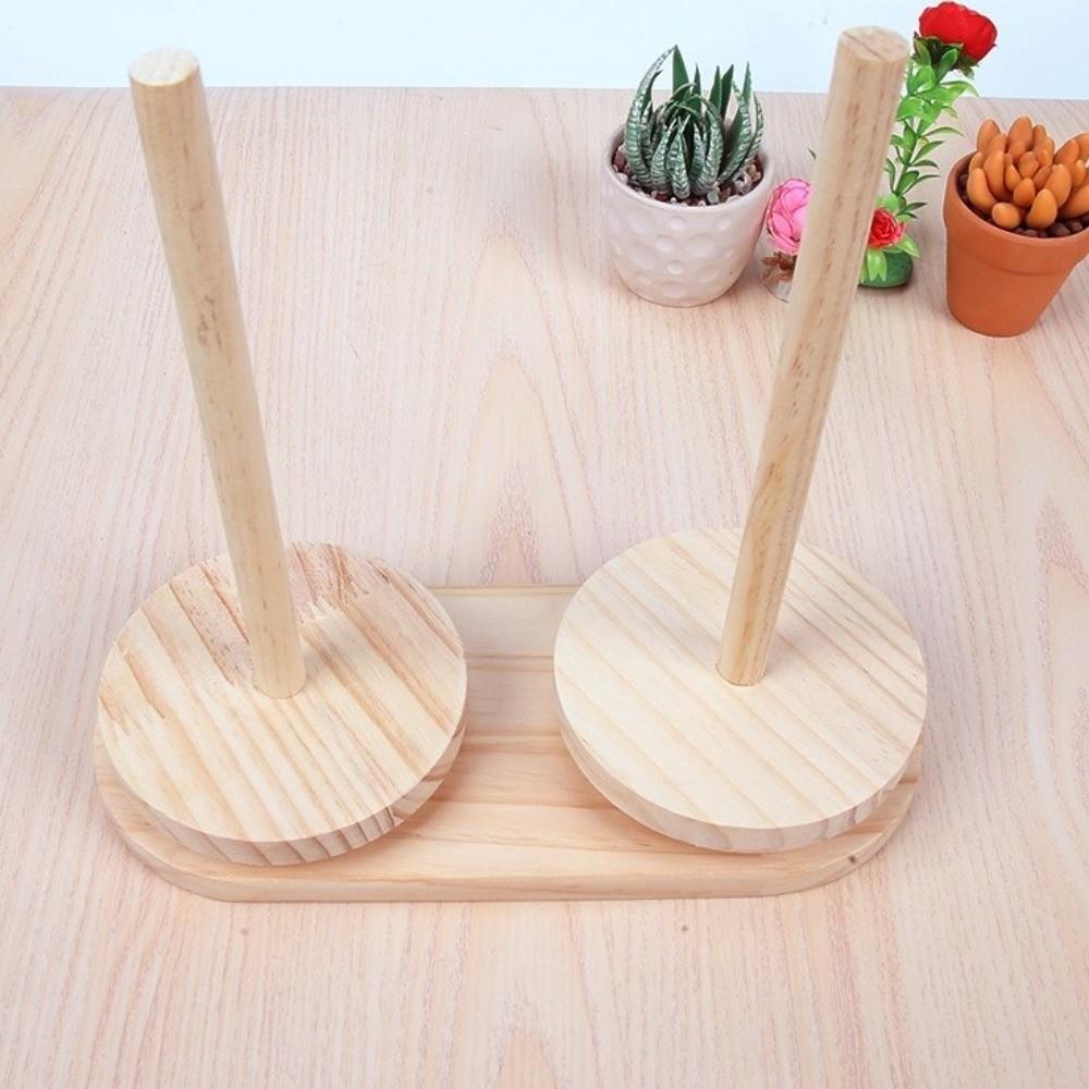 Wooden Wool Yarn Winding Axis Frame Detachable Yarn Holder Winding Machine  Knitting Crochet