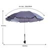 Beach Chair Sunshade With Steering Fixture Fishing Chair Backrest Chair Seaside Sunshade