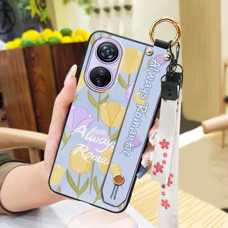 Soft case Phone Holder Phone Case For Blackview A200 Pro Waterproof Back Cover Oil Painting Dirt-resistant Protective