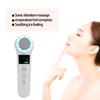 Hot Cold Face Massager Handheld Facial Vibration Massager Red Blue Light Therapy Beauty Machine