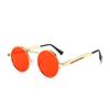 Classic New Punk Sunglasses Women Anti-Reflective Mirror Round Metal Sun Glasses Vintage Men Driving Glasses UV400
