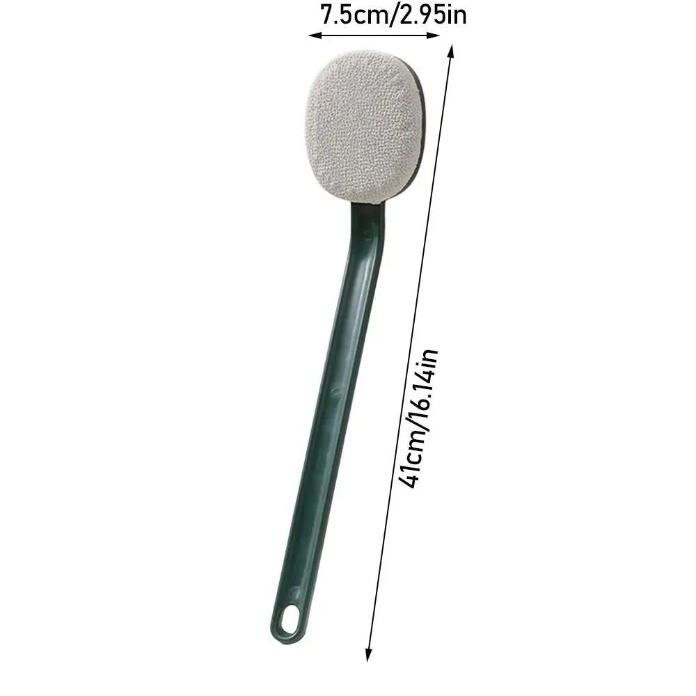 Anti Slip Back Scrubber for Shower Soft Bristles Long Handle Shower Brush Rubbing Body Scrubbing Body Exfoliating Dry Brush