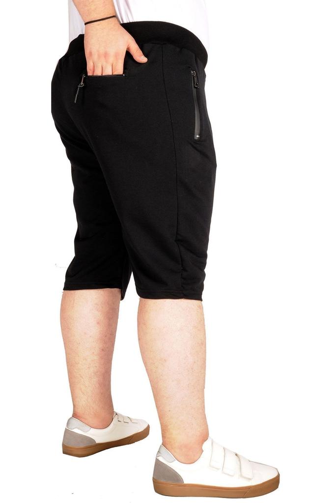 Men's Plus Size Plus Size Shorts & Bermuda Mode Xl Plus Size Zippered Capri Recycle Black