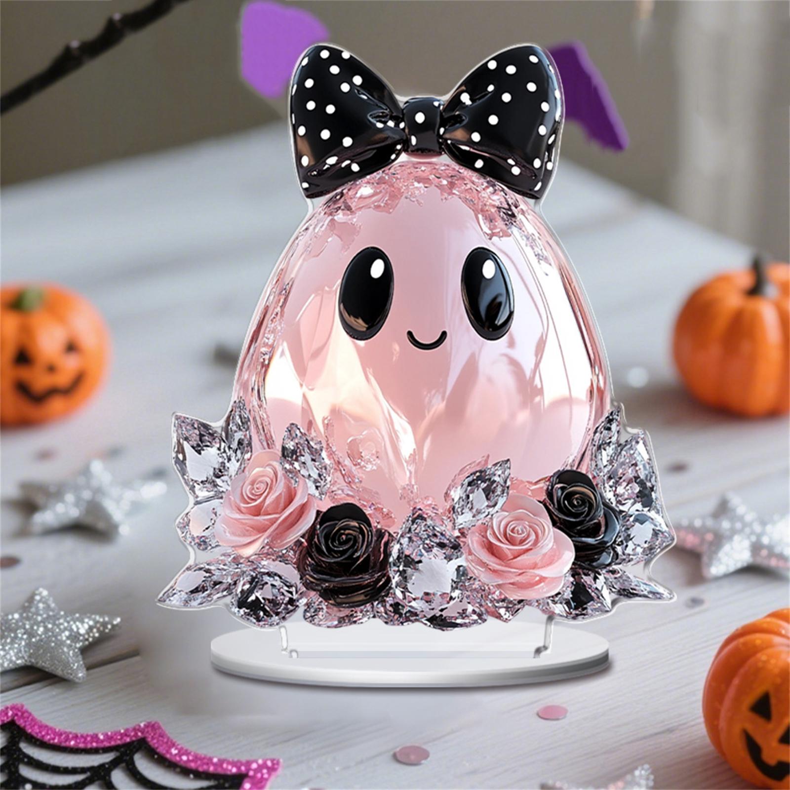 

Хэллоуин Элегантная Тыква Машина 2D Плоский Акрил Гостиная Кабинет Настольные Украшения One Size