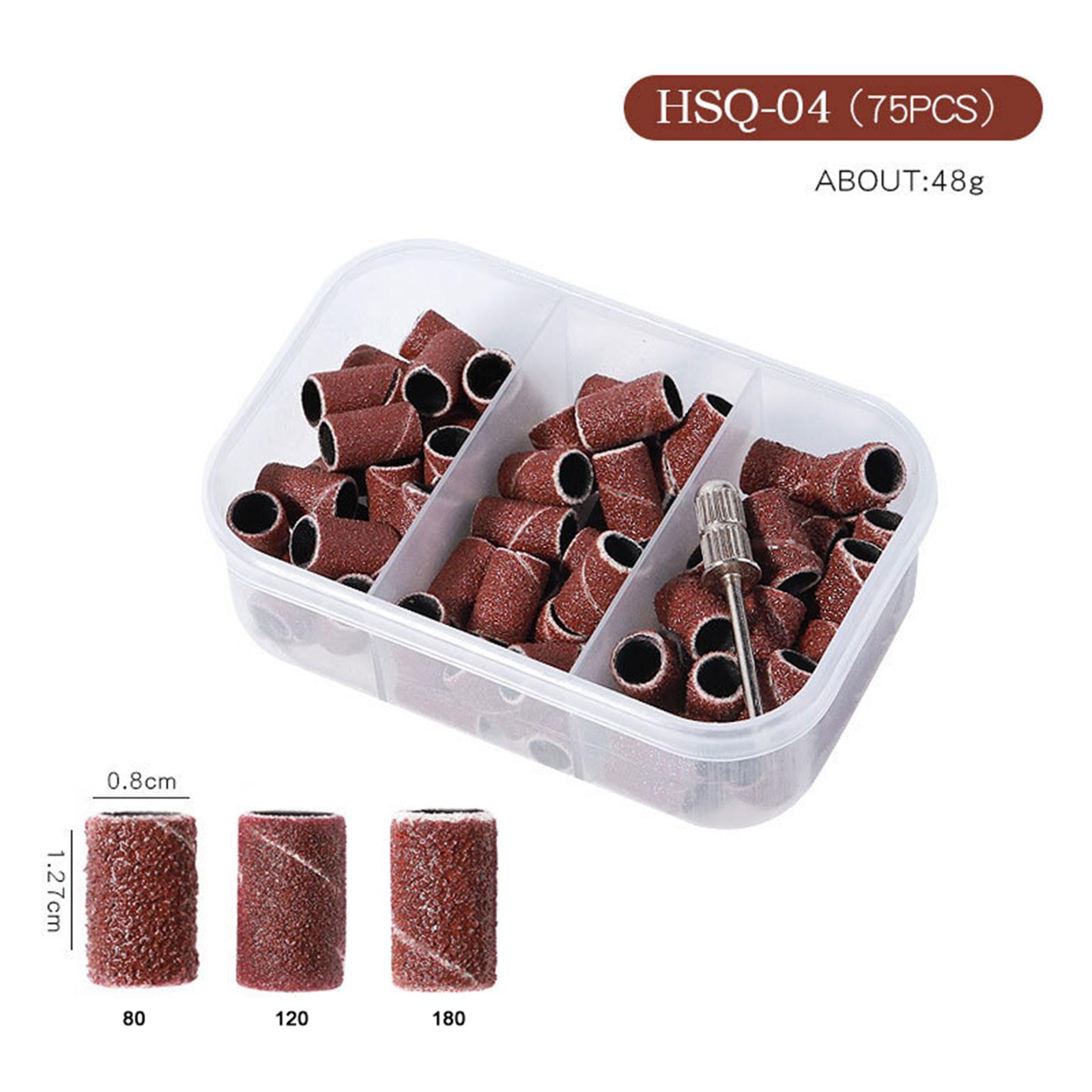 Nail Art Sanding Bands Set Manicure Pedicure for Electric Nail Machine Gel