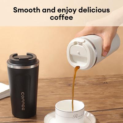 Tasse isotherme en acier inoxydable 380 ml/510 ml, bouteille isotherme de voyage anti-fuite, pour thé, café, eau