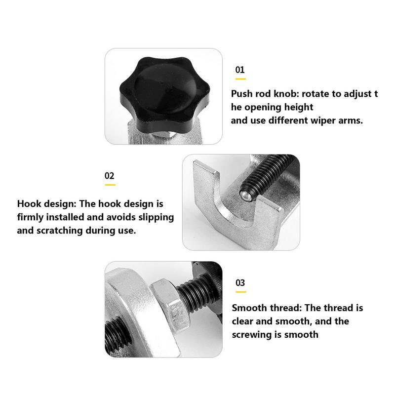 Windscreen Wiper Arm Puller Car Windshield Wiper Arm Puller Removal Tool Alloy Steel Pulling Tool Portable Wiper Arm Repair For