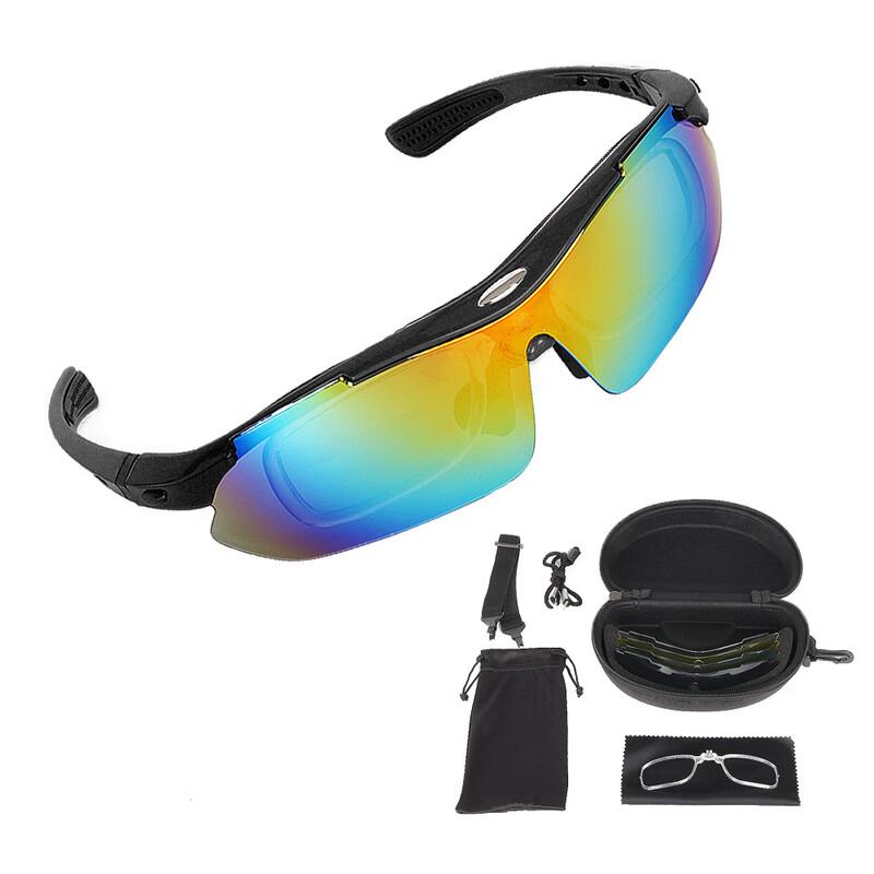 TLXT Tactical Outdoor Cycling Goggles with 5 Lenses