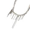 X6HE Sweet Cool Heart Star Moon Tassels Pendant Necklace For Women Fashion Jewelry Collarbone Length Imitation Pearls