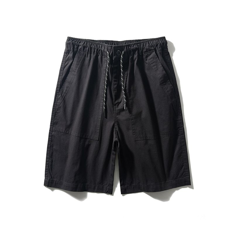 Pure Cotton Workwear Shorts Men s Summer New Arrival American Retro Loose Fifth Pants Export Men s Pants Full Cotton Casual Pants Black XL