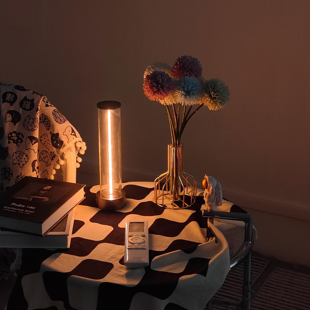 1PC Luz Nocturna LED Simple de Carga por Línea Táctil Carga USB Lámpara de Escritorio de Atmósfera Regalo Creativo Luz de Atmósfera Cuántica