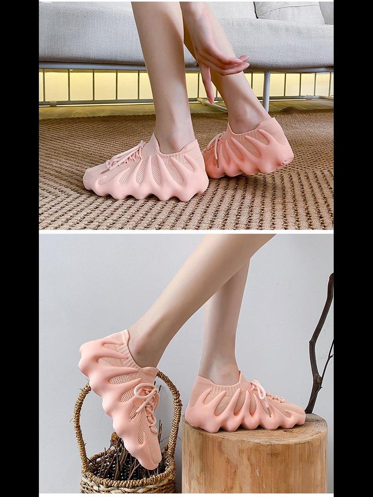 Calzini Volcano traspiranti estivi 2024, scarpe da corsa unisex in cocco intrecciato stile Flying F450