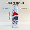 1PC Merry Christmas Santa Hat Graphic,750ml Color Plastic Sports Water Bottle,Leakproof Flip Straw Lid,Suitable for Sports Office Home Use