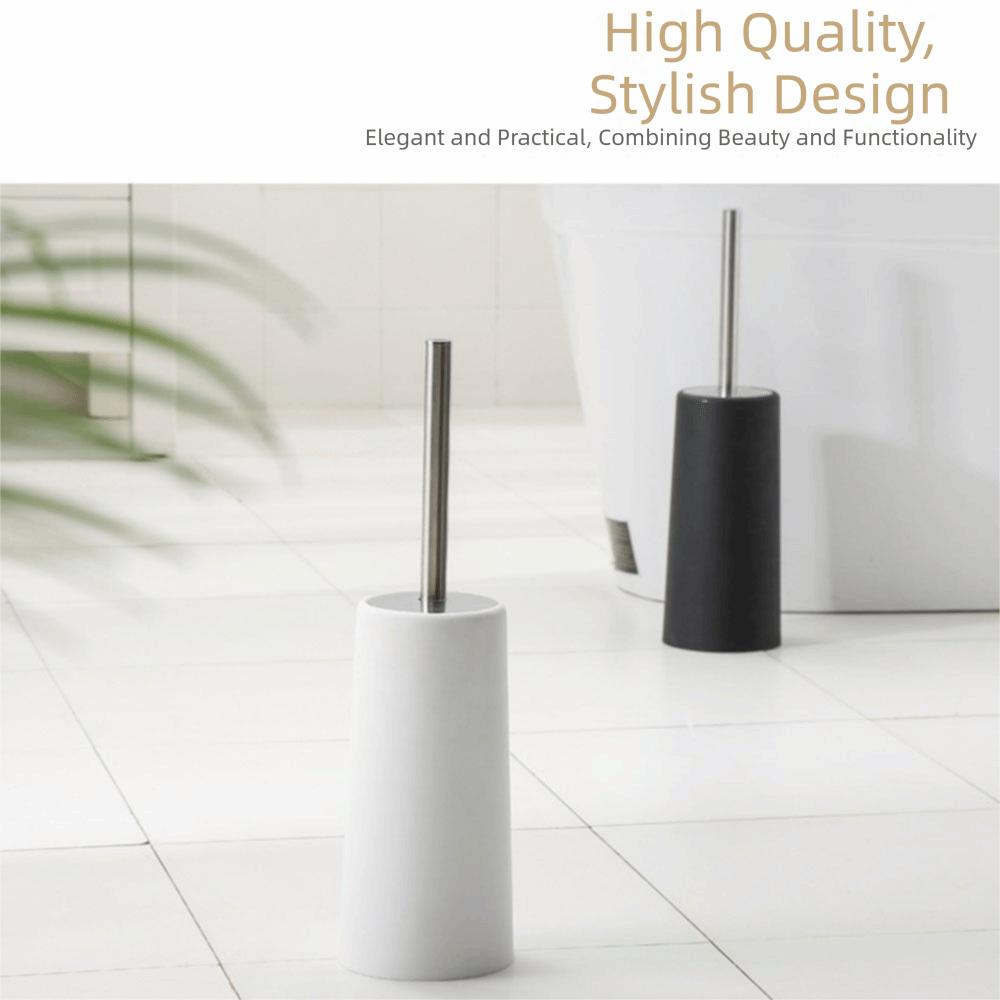 Stainless Steel Toilet Brush Set Deep Cleaning Toilet Cleaning Brush Hotel