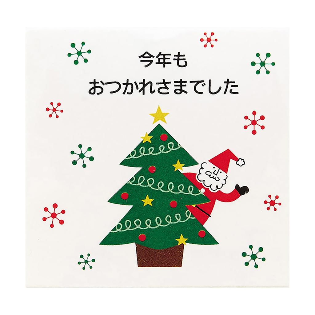 Sanrio Christmas Message Card Mini Card Tree Filled with Santas JXMN 4-5 243370