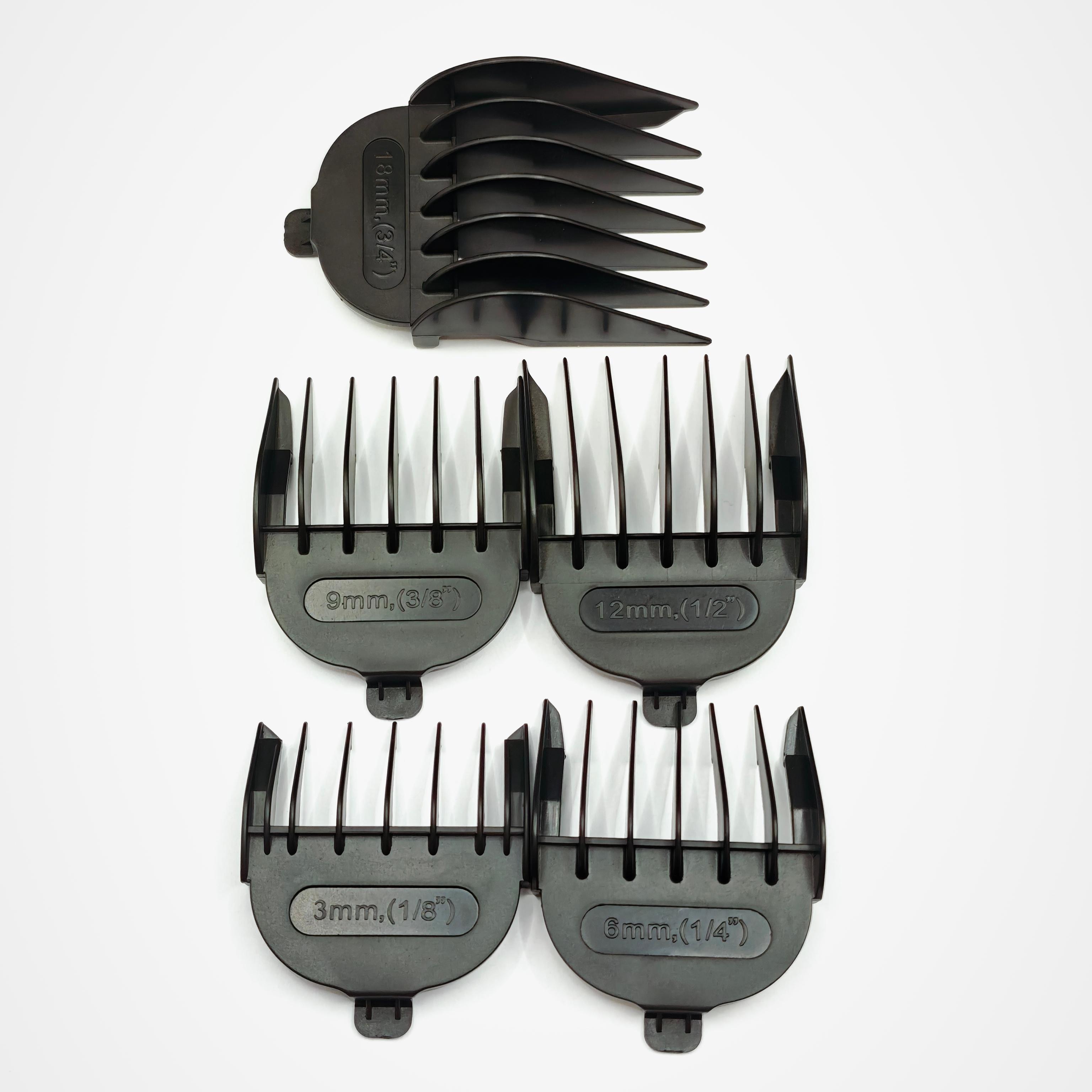 

3mm 6mm 9mm 12mm 18mm Guide Comb Set For Remington HC363 HC822 HC4031 HC4050 HC5070 HC5010 HC920 HC921 HC8017 HC6550 HC06A 3mm 6mm 9mm 12mm 18mm чёрный
