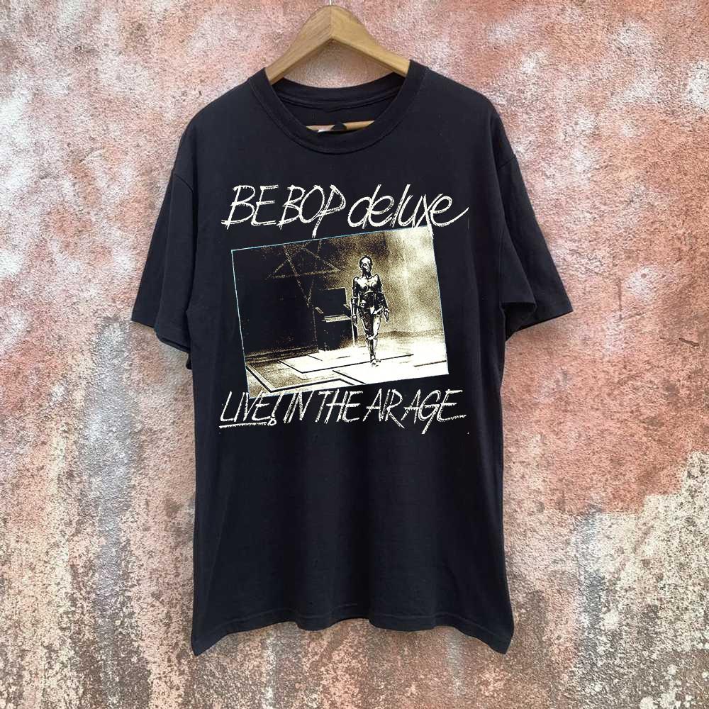 Be Bop Deluxe BAND Live In the Air Age T-shirt NERA IN COTONE Taglie complete S-5XL T-shirt Unisex