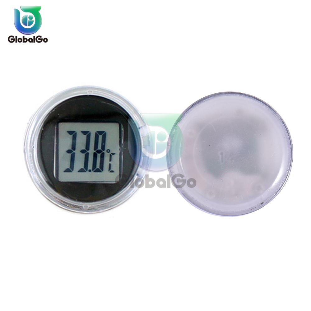 Mini Motorcycle Thermometer Waterproof Stick-On Motorbike Mount Watch Digital Temeperature Meter Waterproof