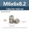 Stainless Steel Pre-embedded Injection Molding Knurled Nut M2M3M4