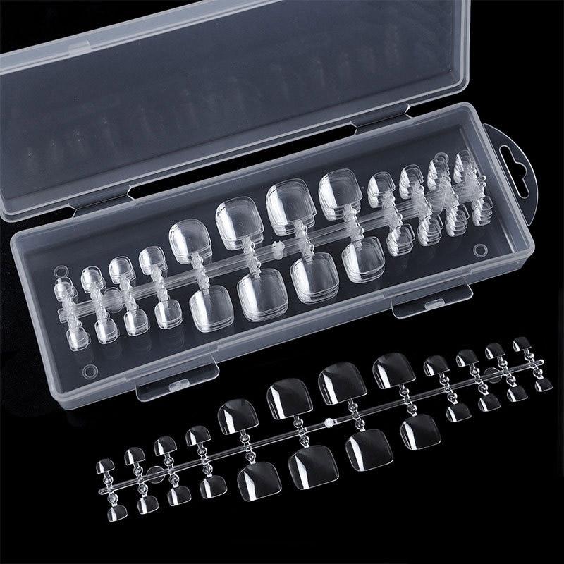 240Pcs Clear Acrylic Nail Tips French Fake Nail 500pcs UV Gel Manicure Fake Nails Half Cover False Nail