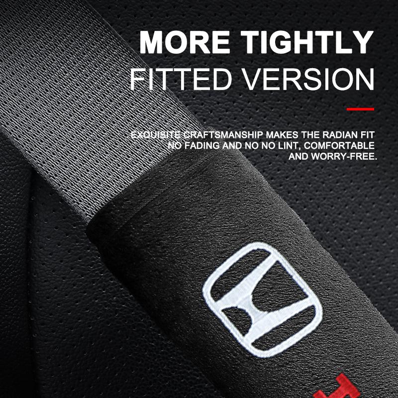 New Car Safety Belt Shoulder Cover Seat Belt Pads Car Accessories for Honda Civic Fit Jazz Accord Pilot Passport Stepwgn CRV BRV HRV Vezel