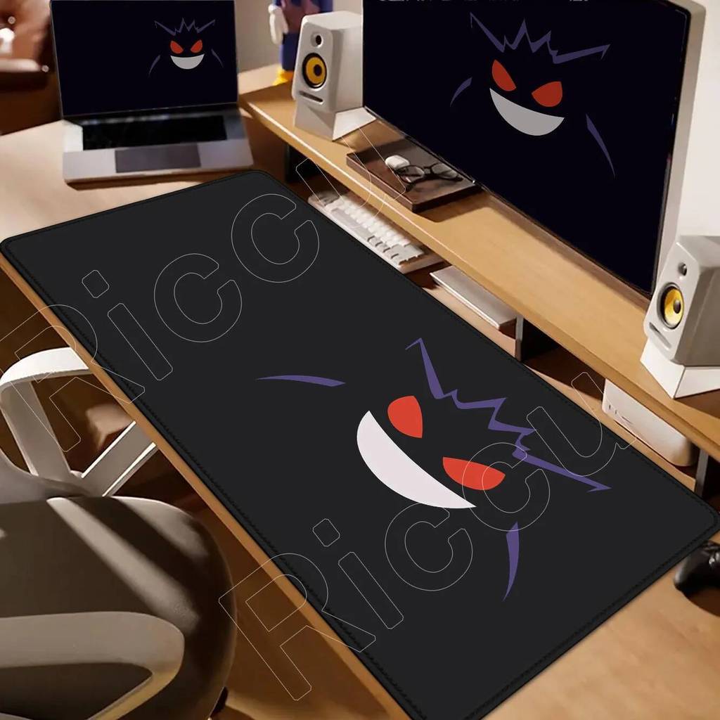 New Wallpaper Anime Gengar Mousepad Laptop PC Ppokemon Game Keyboard Mat XXL Extend Desk Mat HD Kawaii Nonslip Rubber Mousepad