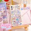 Cartoon 3D Embossed Crystal Children's Stickers Cat and Bunny DIY Decorative Phone Puzzle Reward Stickers
