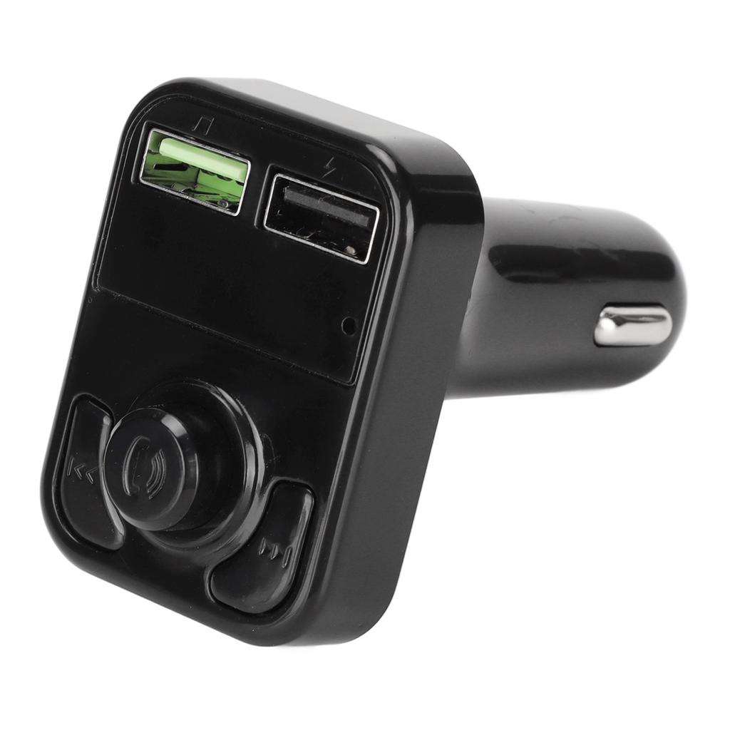 FM Transmitter Car Adapter Automatic Power Off Memory Colorful Ambient Light USB Charging Car