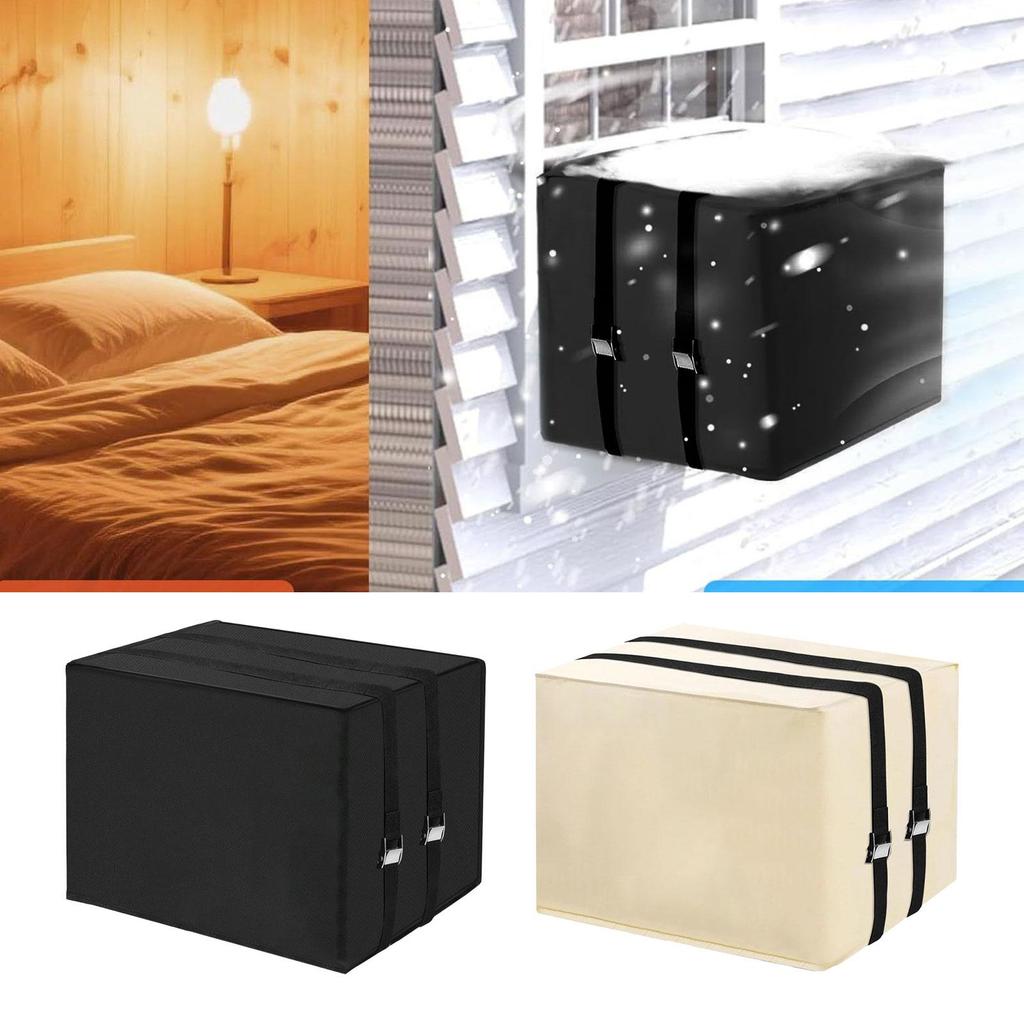 Window Air Conditioner Cover Thicken Waterproof Defenders Window Ac Unit Cover for Patio Exterior Apartment Yard Outdoor Home