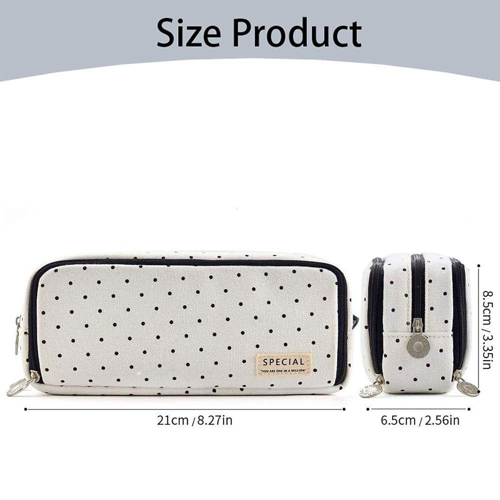 Mehrere Fächer Federmäppchen Polka Dot Federtasche Neue Schreibwaren-Tasche Schreibwaren-Aufbewahrung