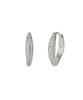 Charmy Silver Oval Cubic Earrings