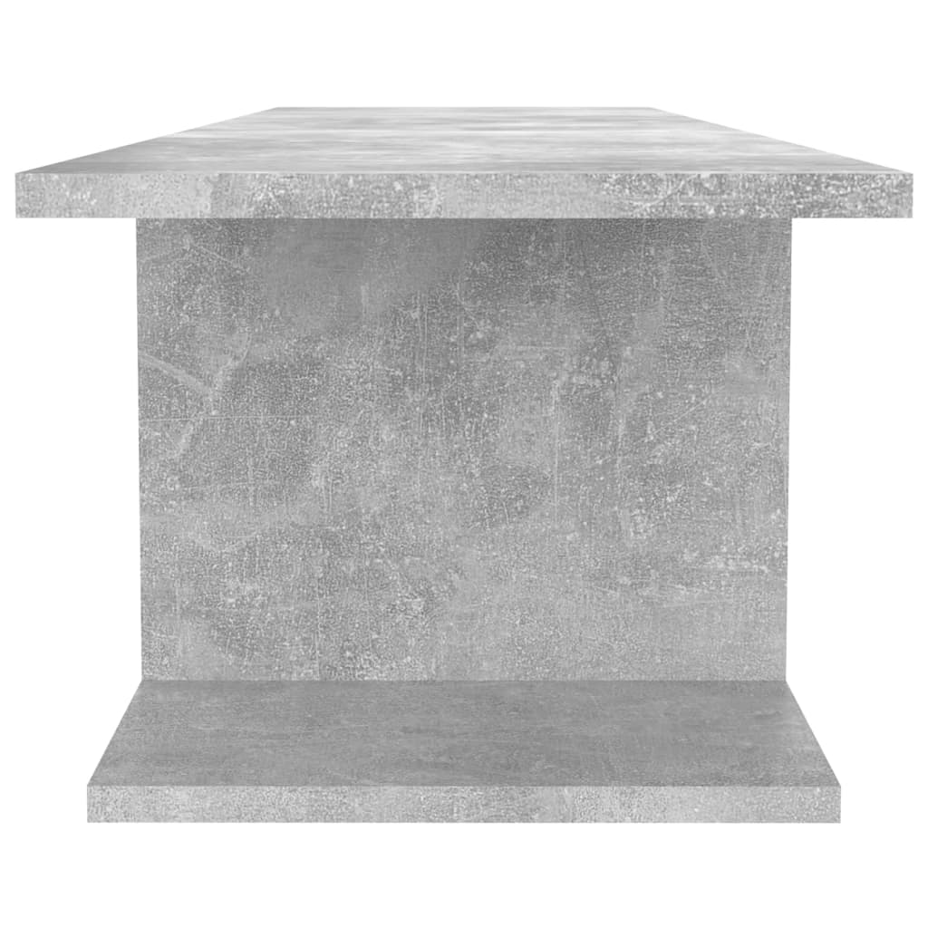 Vidaxl Wisząca Szafka Telewizyjna, Szarość Betonu, 103X30X26,5 Cm