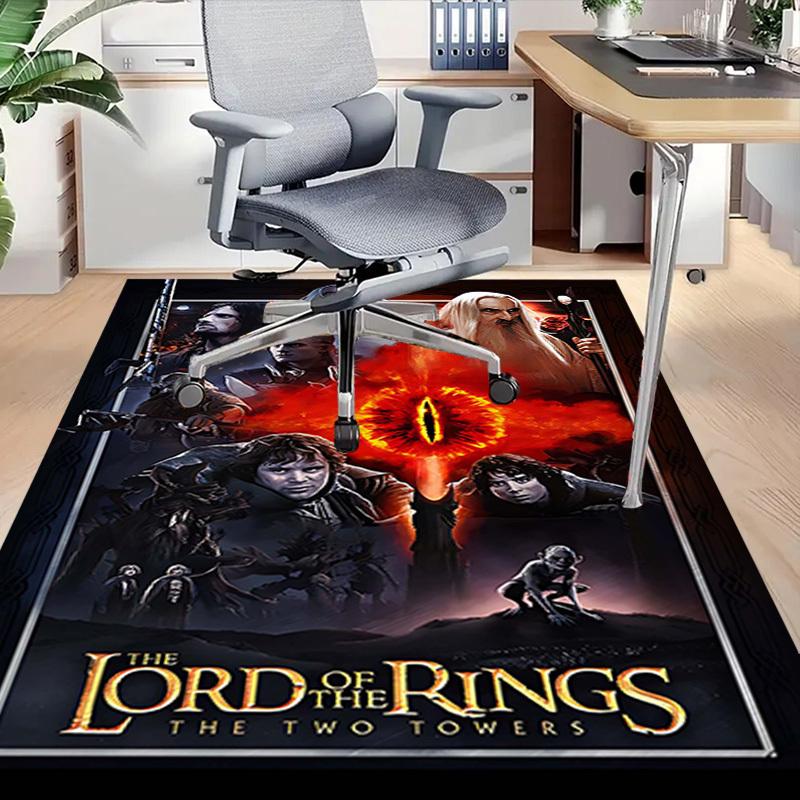 1pc Lord of the Rings Two Towers Carpet Office Rug Mat Home Decor Area Carpet Festival Gift Office desk chair carpet Longlasting Material1107L