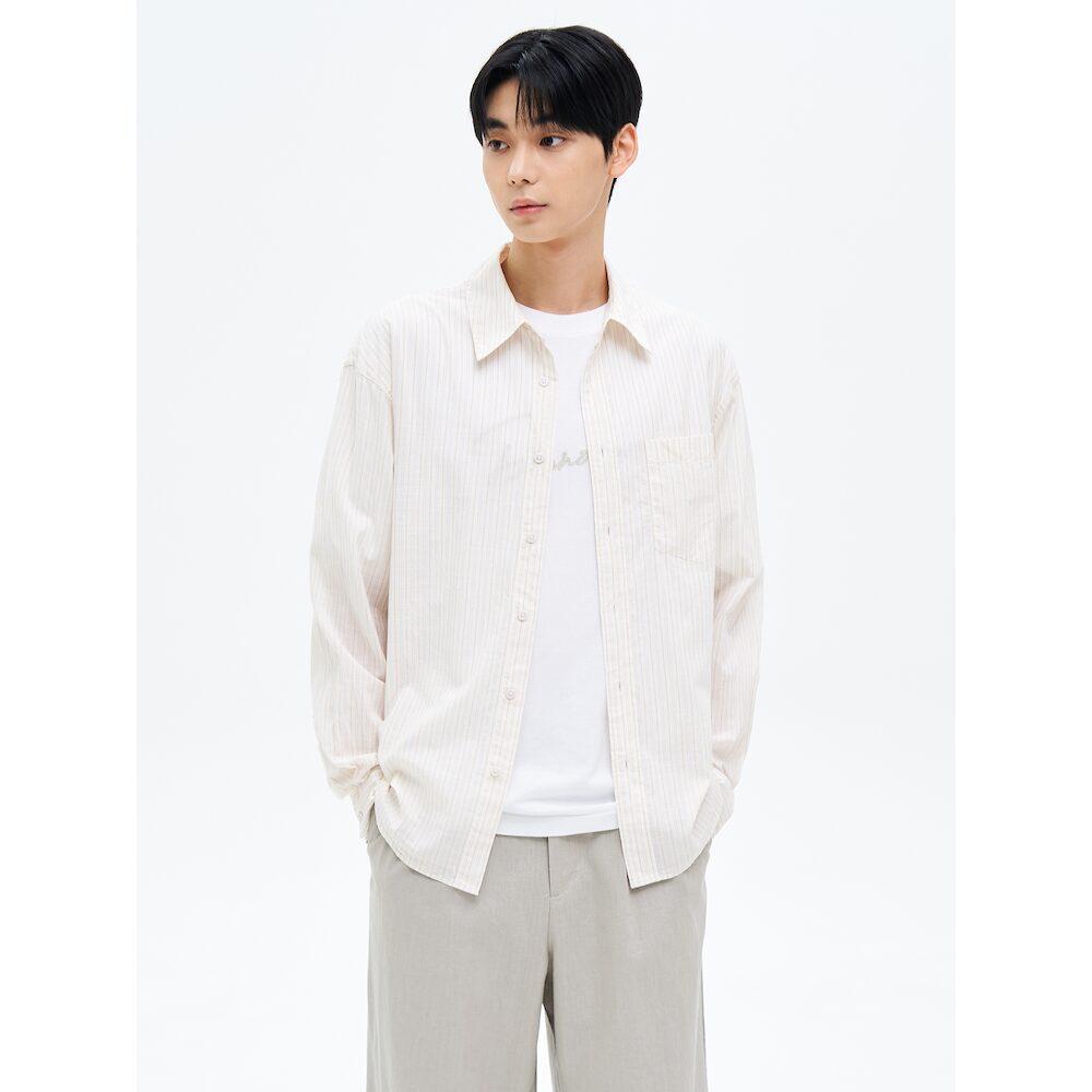 8Seconds Sheer Stripe Shirt Ivory Ivory/L