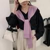 1PC Clothing Accessories Versatile Solid Color Classic Shawl Warm Scarf Minimalist Style Knit Material Fashion Multi-Color