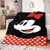 Mickey Cartoon Print Flannel Blanket for Travel Picnics Bedrooms Sofas Beds Chairs Home Decor Various Sizes Available New
