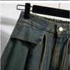 DIMANAF 2026 Summer New Plus Size Women Jeans Fashion Lady Clothing Long Pants Denim Cotton Loose Casual Elastic Waist