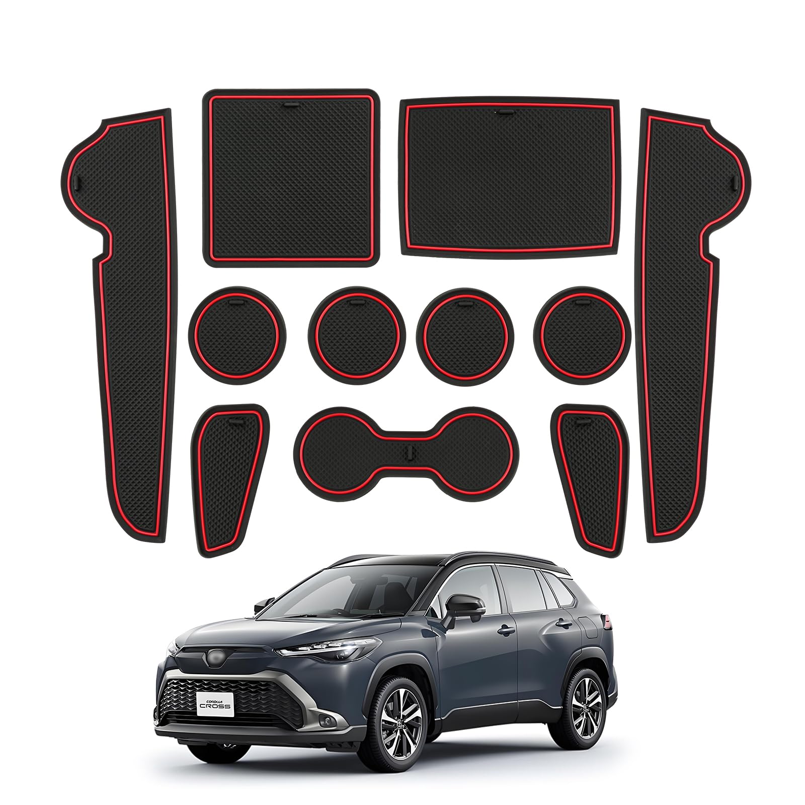 

LANGBEAN Toyota Corolla Cross SUV 10 Серия Эксклюзивный Салон Резиновый Коврик Коврик Карман Двери Коврик Защита от Царапин Шумоизоляция Детали Интерьера