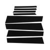 8PCS Pillar Post Window Cover PC Glossy Black B Pillar Posts Decal Cover Replacement For Civic 2012‑2015
