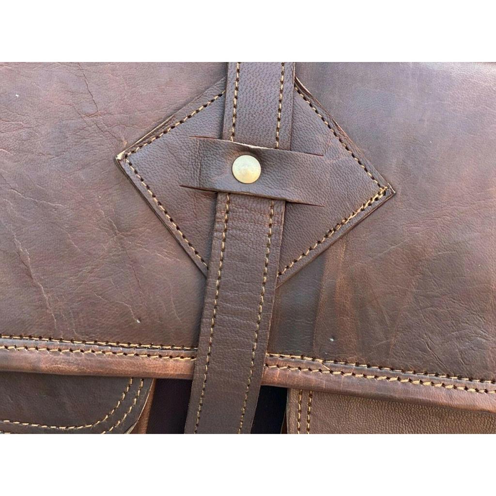 Herren Messenger Laptop Vintage Aktentasche Tasche Leder