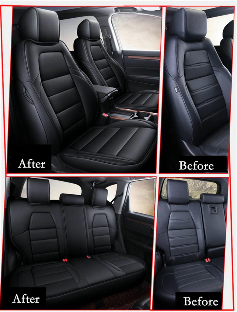 High Quality PU Leather car Cushion Seat Covers Car-styling Full Surrounded Front+rear Cushion For Honda CRV 2017...
