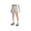 Nike Embroidered Logo Fleece-Lined Sports Shorts Women Bottoms Grey DQ5803-063