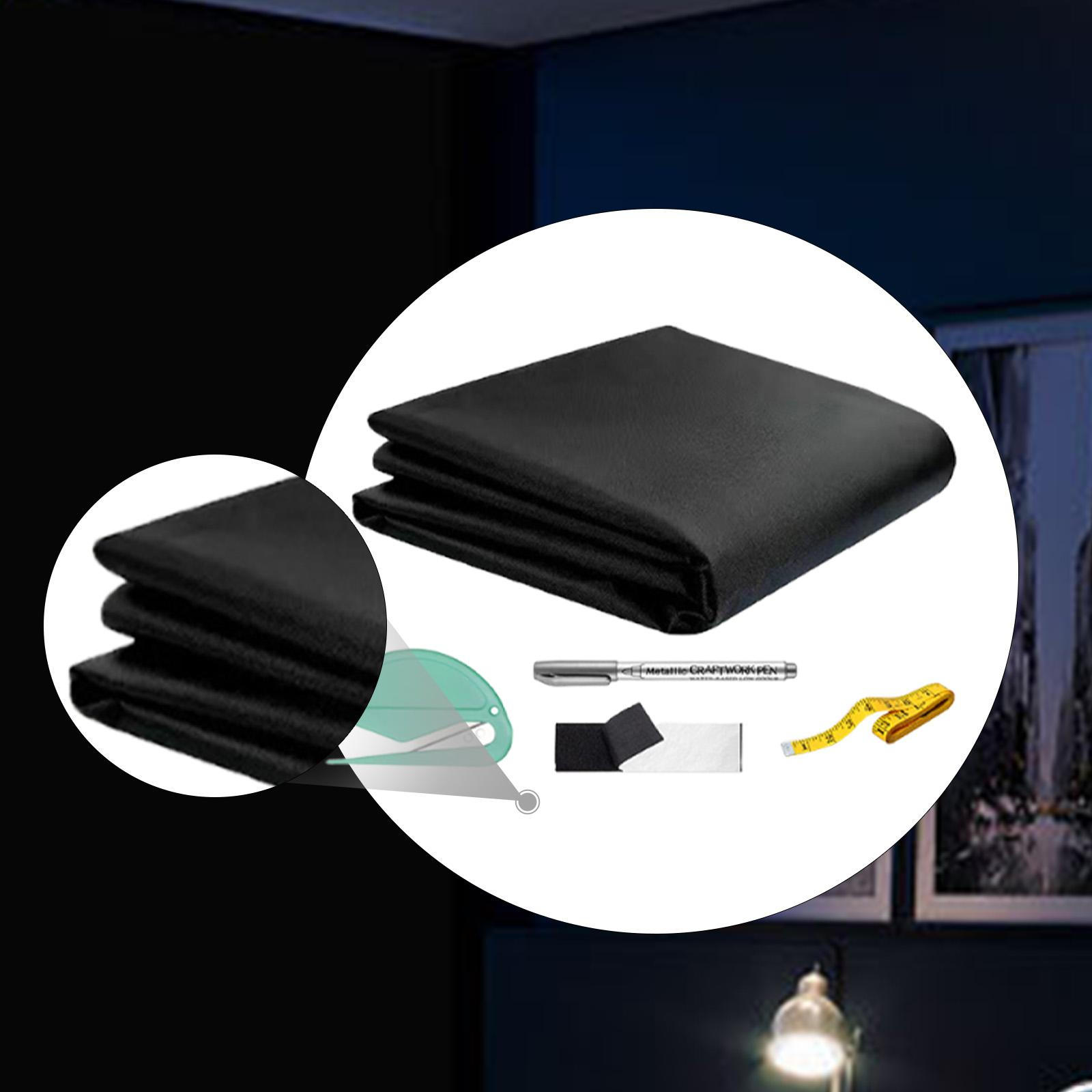 

Затемняющие шторы для окон Сделай сам Светоблокирующие шторы Рулонные шторы Пленка Спальня 1.45mx1m